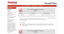 Desktop Screenshot of kuwait.travisa.com