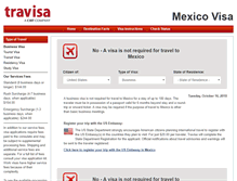 Tablet Screenshot of mexico.travisa.com