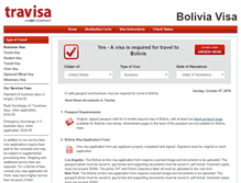 Tablet Screenshot of bolivia.travisa.com
