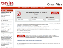 Tablet Screenshot of oman.travisa.com