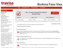 Tablet Screenshot of burkina-faso.travisa.com