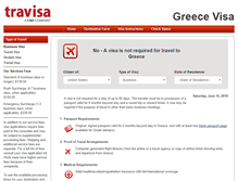 Tablet Screenshot of greece.travisa.com