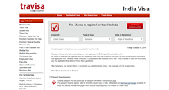Desktop Screenshot of india.travisa.com