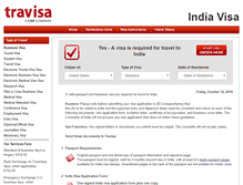Tablet Screenshot of india.travisa.com
