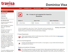 Tablet Screenshot of dominica.travisa.com