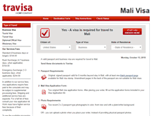 Tablet Screenshot of mali.travisa.com