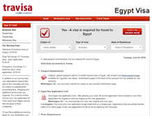 Tablet Screenshot of egypt.travisa.com