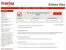 Tablet Screenshot of eritrea.travisa.com
