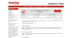 Desktop Screenshot of lebanon.travisa.com