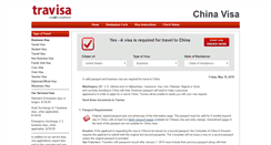Desktop Screenshot of china.travisa.com