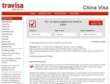 Tablet Screenshot of china.travisa.com