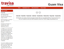 Tablet Screenshot of guam.travisa.com