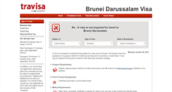 Desktop Screenshot of brunei-darussalam.travisa.com