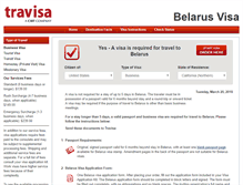 Tablet Screenshot of belarus.travisa.com