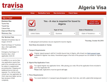 Tablet Screenshot of algeria.travisa.com