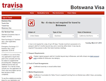 Tablet Screenshot of botswana.travisa.com