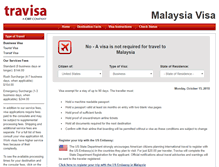 Tablet Screenshot of malaysia.travisa.com